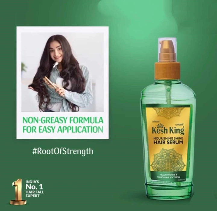 Kesh King Nourishing Shine Hair Serum | Smooth, Silky & Frizz-Free Hair | Lightweight Hair Serum | 100ml