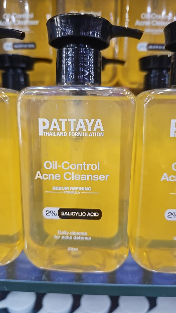 Pattaya Oil Control Acne Cleanser | 2% Salicylic Acid Face Cleanser for Oily & Acne-Prone Skin | 235ml