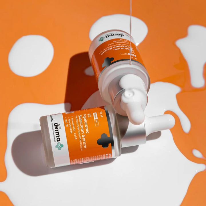 The Derma Co. 1% Hyaluronic Acid Sunscreen Serum with SPF 50 & Niacinamide - 30ml