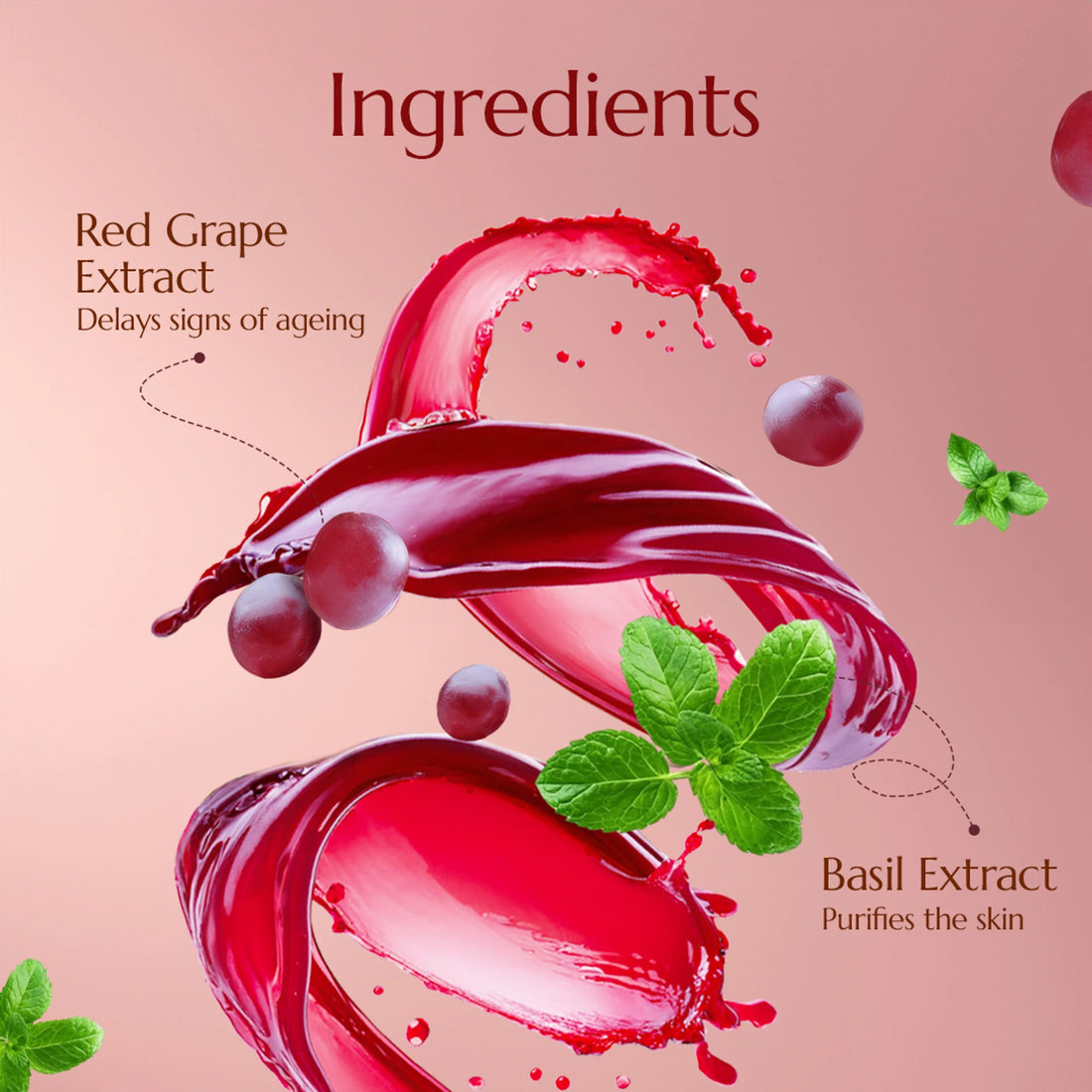 Astaberry Wine Face Wash for helps in cleansing and moisturization of the skin - providing glow and radiance | exerts a powerful antioxidant effect to help delay ageing