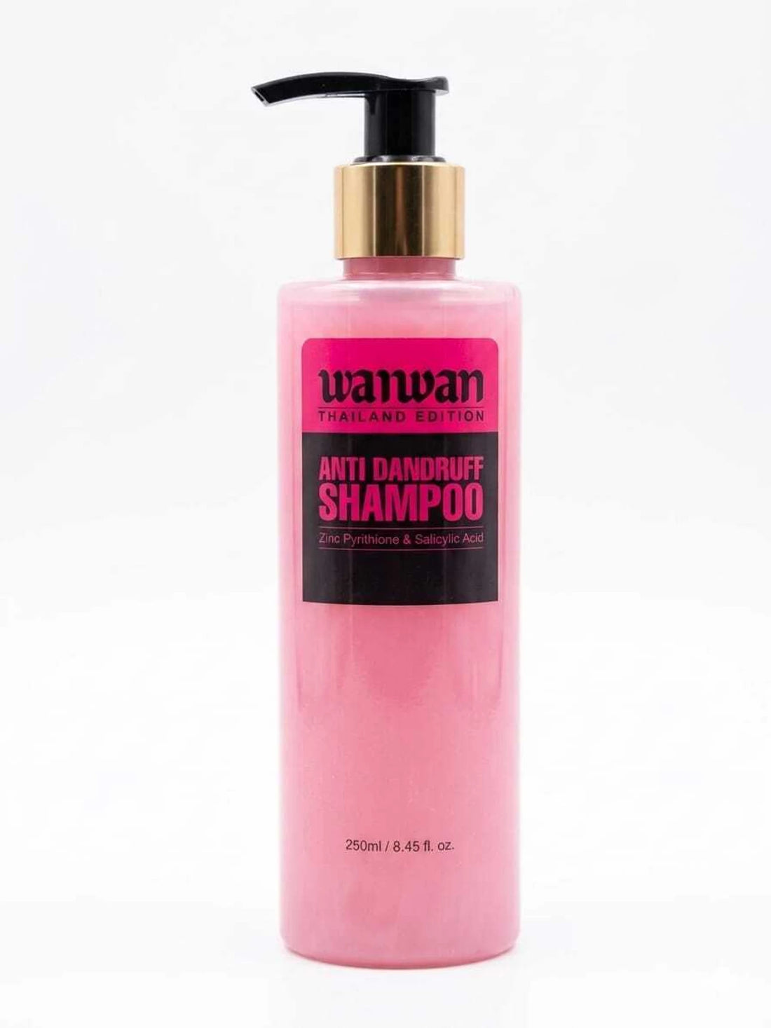 Wanwan Anti-Dandruff Shampoo | Zinc Pyrithione & Salicylic Acid Formula | Controls Dandruff, Itchy Scalp & Flakes | Deep Scalp Cleansing | 250ml