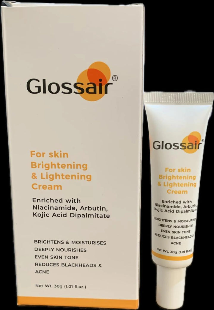Glossair Skin Brightening & Lightening Cream | Niacinamide, Arbutin & Kojic Acid Dipalmitate | 30g