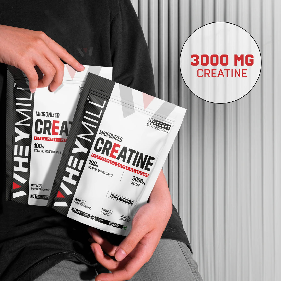 BUILD MAX Micronized CREATINE Monohydrate (Unflavoured) 100 gm