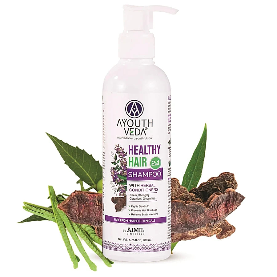 Ayouthveda Healthy Hair Shampoo With Bhringraj and Shikakai  200ml