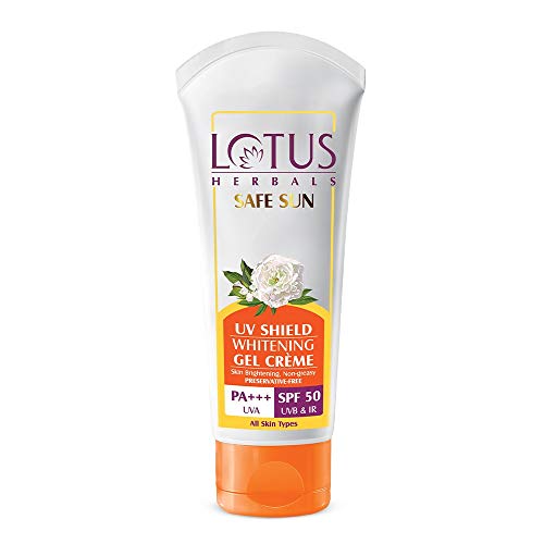Lotus Herbals Safe Sun Dry-Touch Whitening Sunblock SPF 50 | PA+++ (100 g)