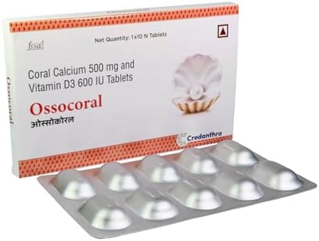 Calcium (from Coral Grains) 500 mg and Vitamin D3 500 IU Tablets
