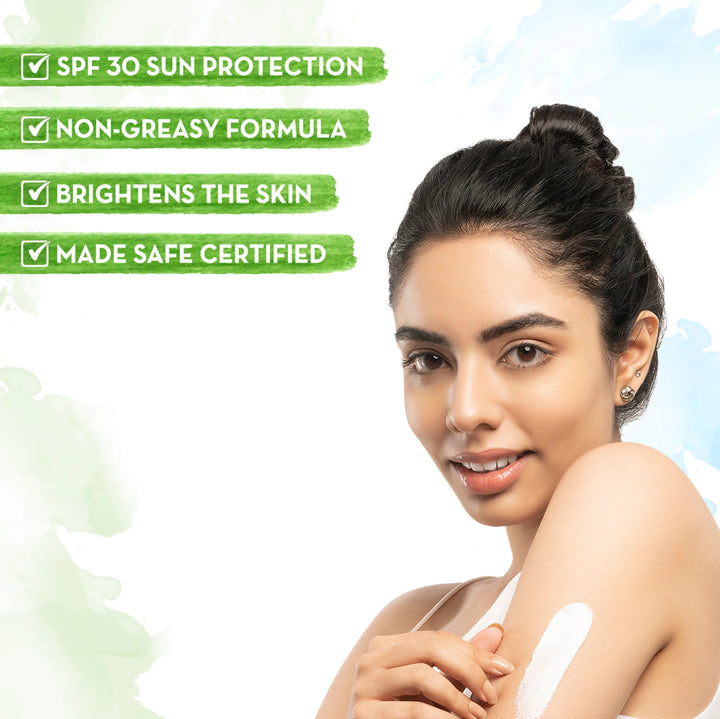 Mamaearth Aloe Vera Sunscreen Body Lotion SPF 30 | Daily Moisturizing Sun Protection for All Skin Types | 300ml