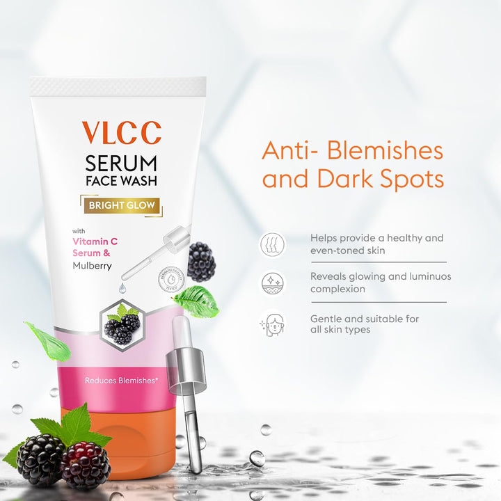 VLCC Serum Facewash, 50ml (Vitamin C Serum & Mulberry Extract)