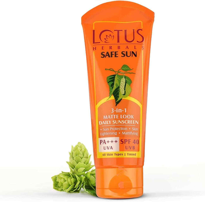 Lotus Herbals Safe Sun 3-In-1 Matte Look Daily Sunblock Lotion| 100g