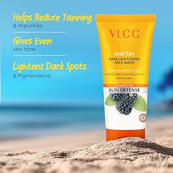 VLCC Anti Tan Skin Lightening Face Wash, 150 ml