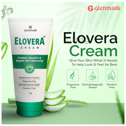 Jan Aushadhi Aloe Vera 10% & Vitamin E 1% Moisturising Cream | Hydrating Cream for Dry & Sensitive Skin | 60g