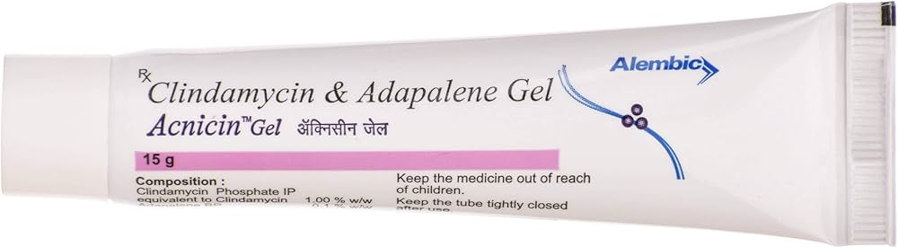 Adapalene 0.1%w/w and Clindamycin Phosphate 1%w/w Gel 15 gm