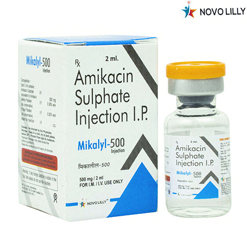 Amikacin Injection IP 250 mg/2 ml (1 Ampoule)