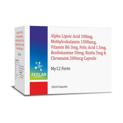 MY12 Forte Capsule | High-Strength Vitamin B12 Supplement for Energy & Nerve Health