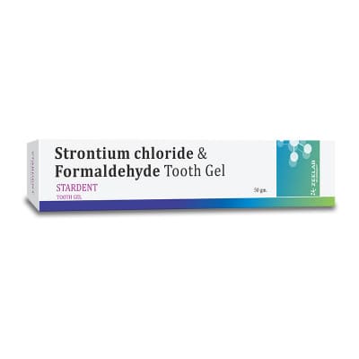 Strontium Chloride + Formaldehyde Tooth gel for hypersensitivity of teeth