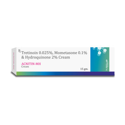 Hydroquinone (2% w/w) + Mometasone (0.1% w/w) + Tretinoin (0.025% w/w)