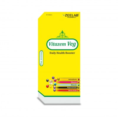 ZEELAB Vitazem Veg Tablet (15 Tablets in 1 strip)
