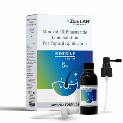 Minoxidil 5% & Finasteride 0.1% Topical Solution | Hair Regrowth Treatment for Male Pattern Hair Loss | 60ml