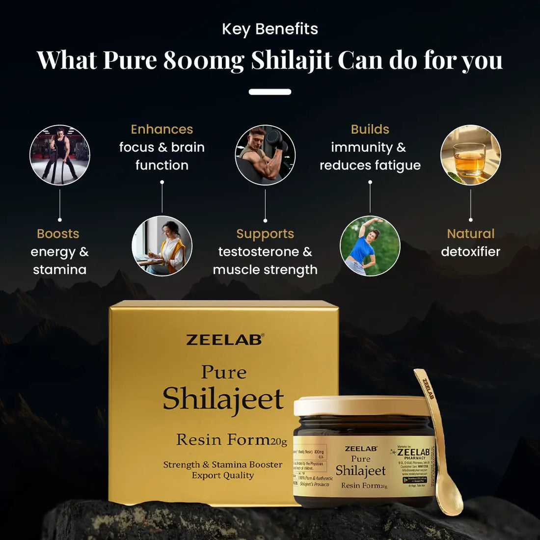 Zeelab Shilajit Pure Resin 20gm