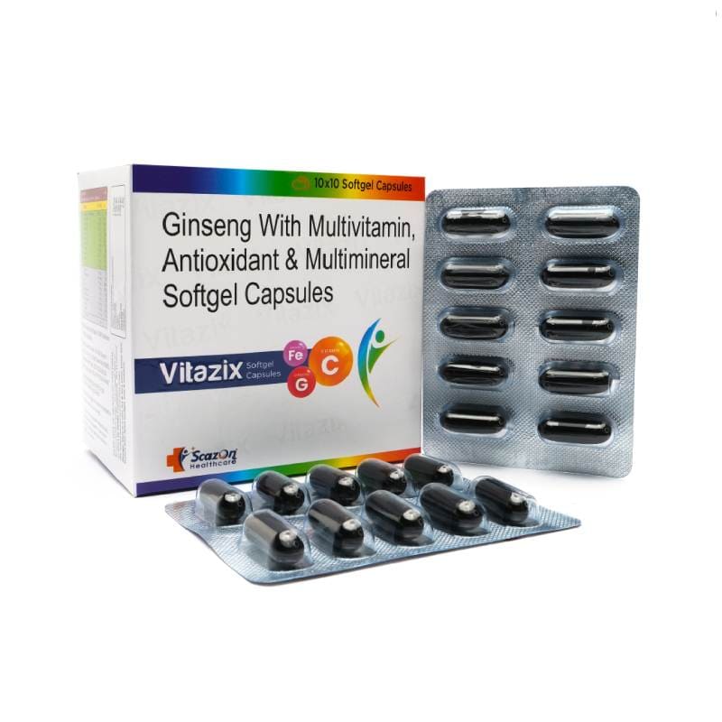 Ginseng, Multivitamins and Multiminerals Soft Gelatin Capsules