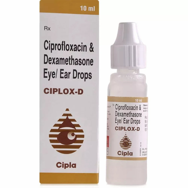 Ciprofloxacin 0.3% w/v and Dexamethasone 0.1% w/v Eye/Ear Drops