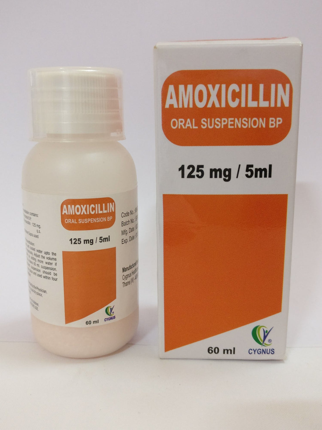 Amoxycillin Oral Suspension IP 125mg per 5ml