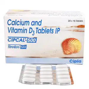 Calcium 500 mg & Vitamin D3 250 IU Tablets IP