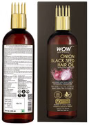 Wow Skin Science Onion Black Seed Hair Oil with Comb Applicator 50 ml