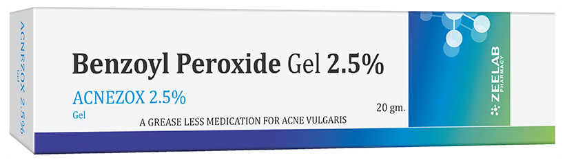 Benzoyl Peroxide Gel IP 2.5% | Anti-Acne Gel for Pimples, Blackheads & Acne-Prone Skin | 20g
