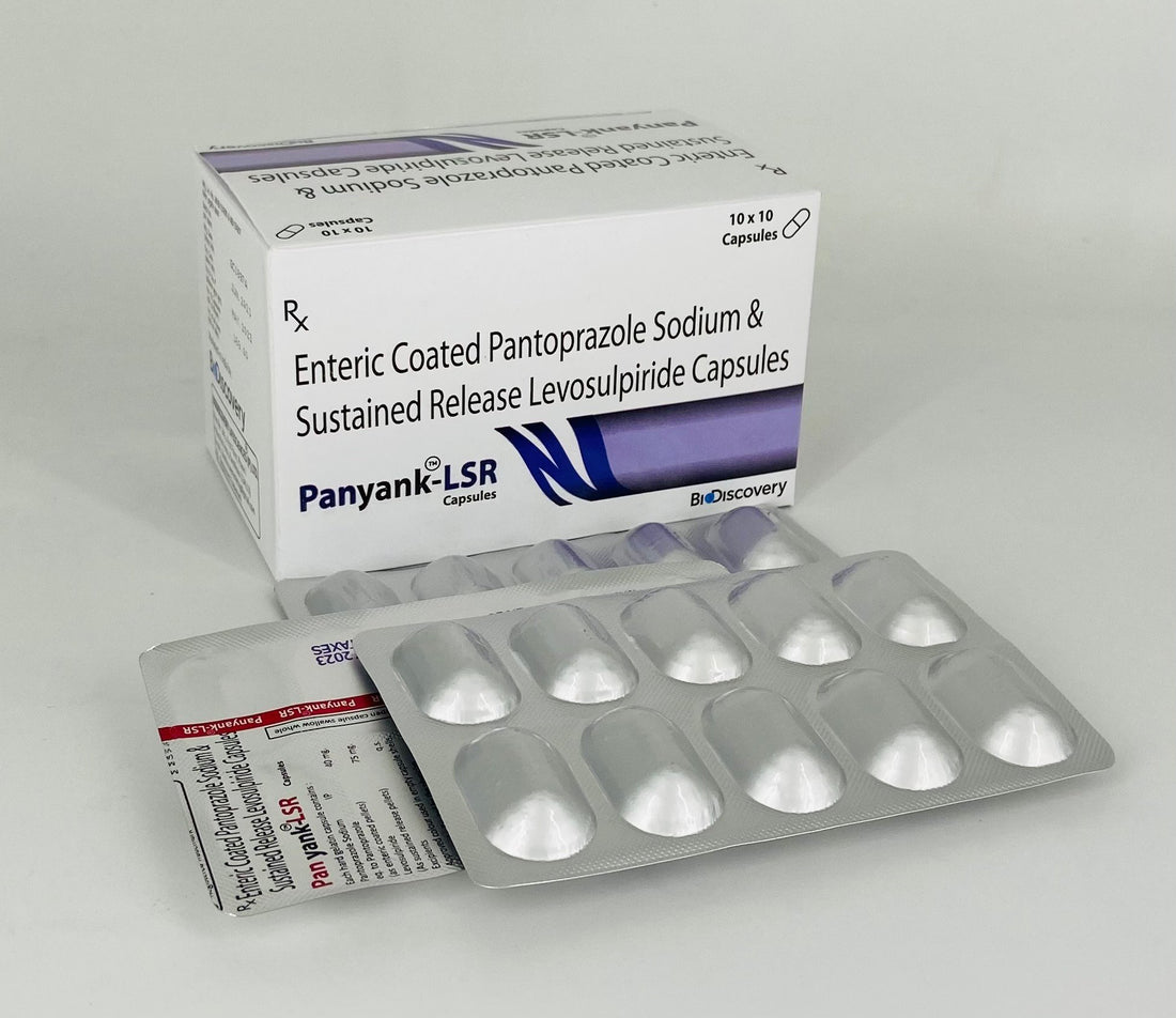 Pantoprazole 40mg (Enteric Coated) and Levosulpiride 75mg (Sustained Release) Capsules