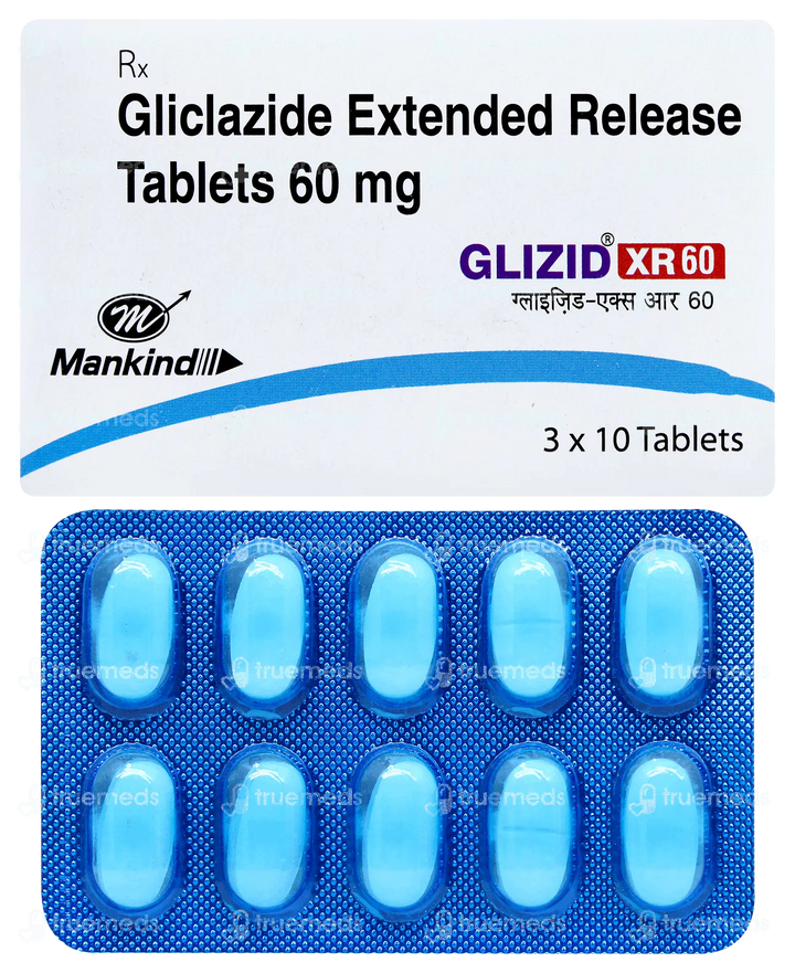 Gliclazide Extended release Tablets 60 mg