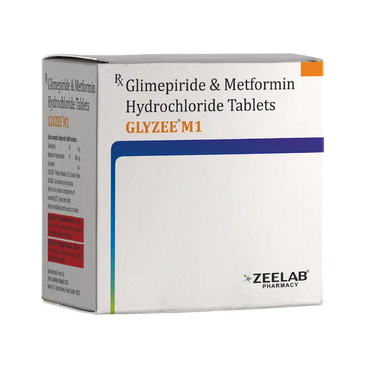 Metformin Hydrochloride 500mg and Glimepiride 1mg Tablets IP