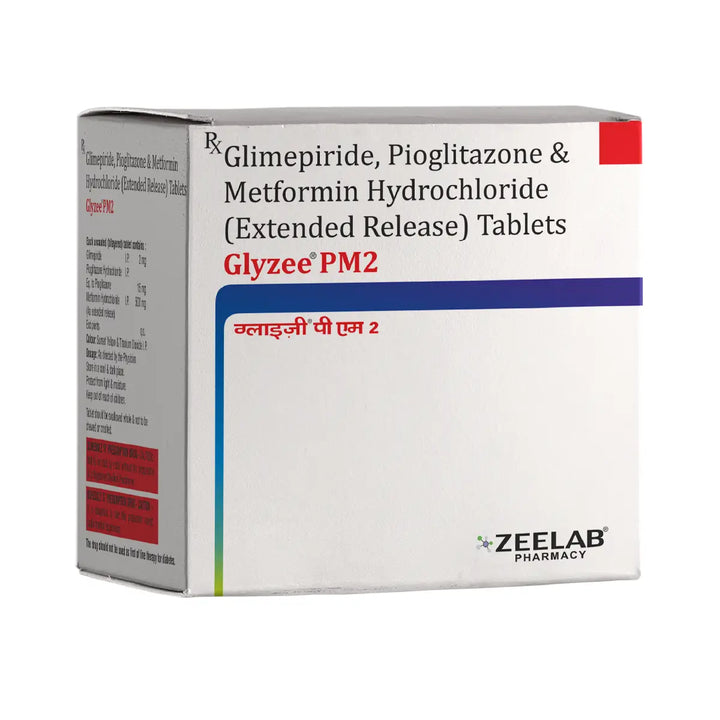 Metformin 500mg (Sustained Release), Glimepiride 2mg and Pioglitazone 15mg Tablets