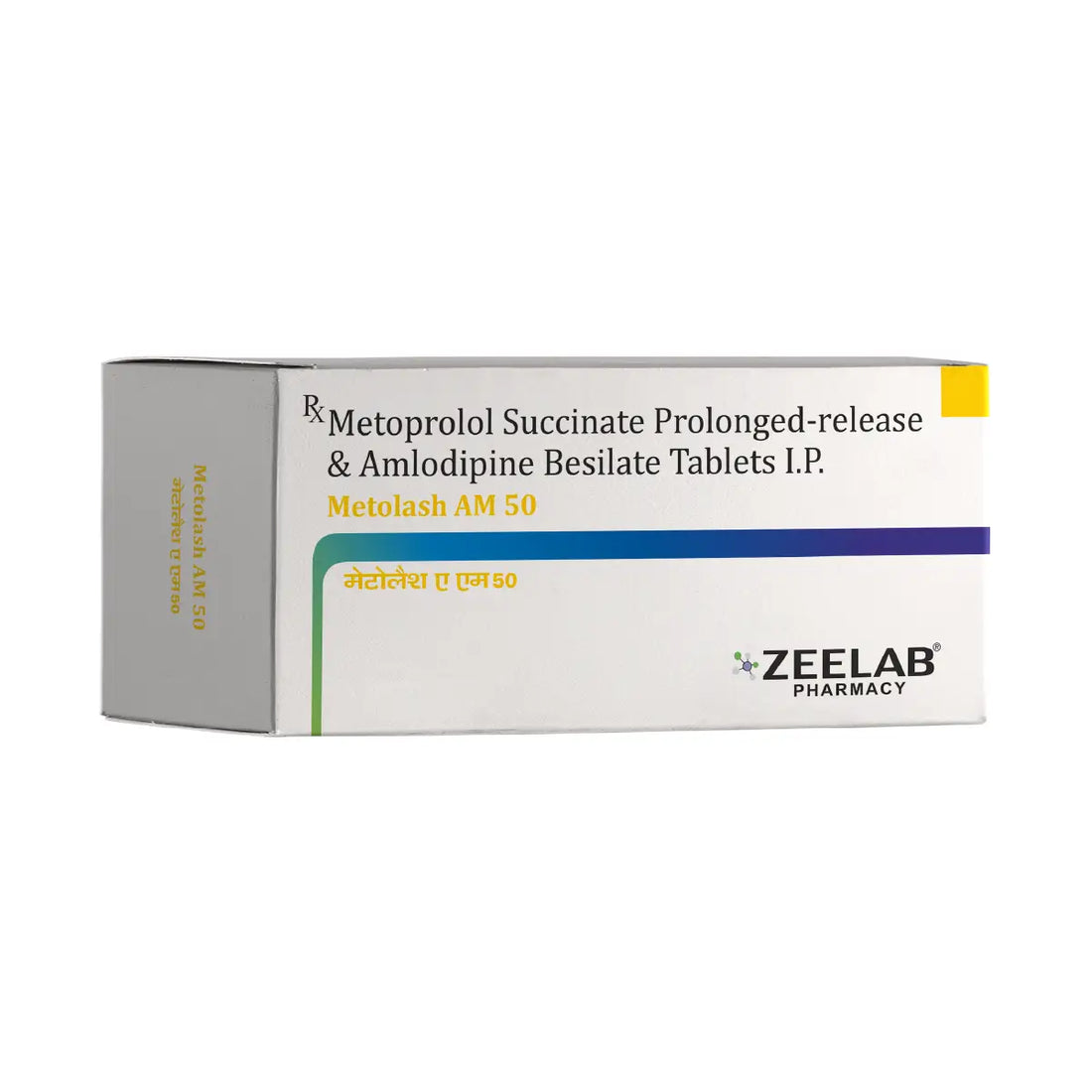 Metoprolol 50mg (Prolonged release) and Amlodipine Besilate 5mg Tablets IP