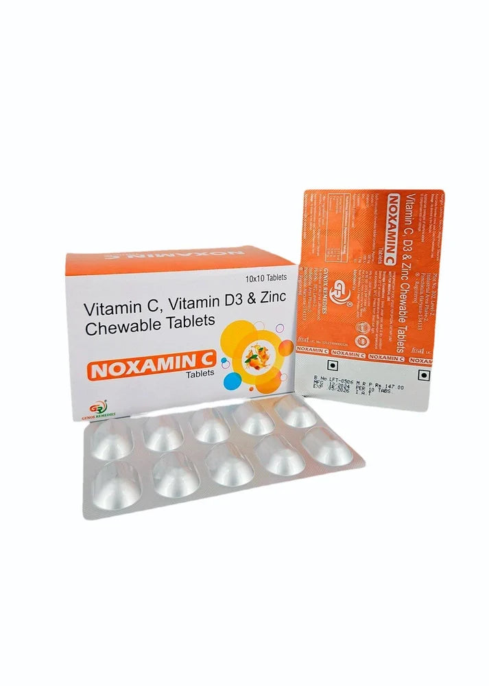 Vitamin C, Vitamin D3 & Zinc Chewable Tablets