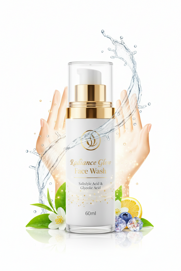 Radiance Glow Face Wash | Salicylic Acid & Glycolic Acid Face Wash | Deep Cleansing & Skin Rejuvenating Formula | 60ml