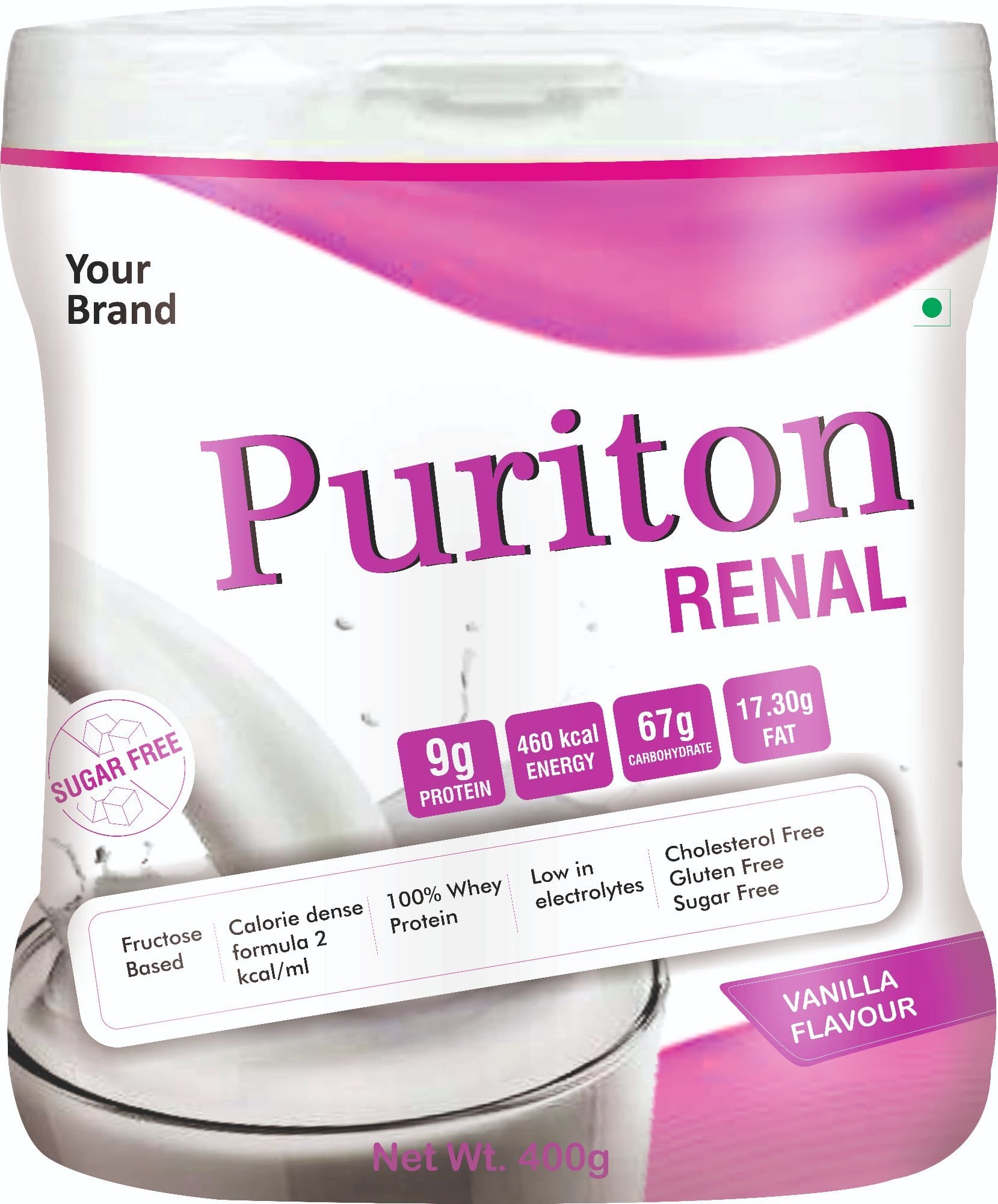 Renal Care Protein Powder for Dialysis Patients (400 g Jar)