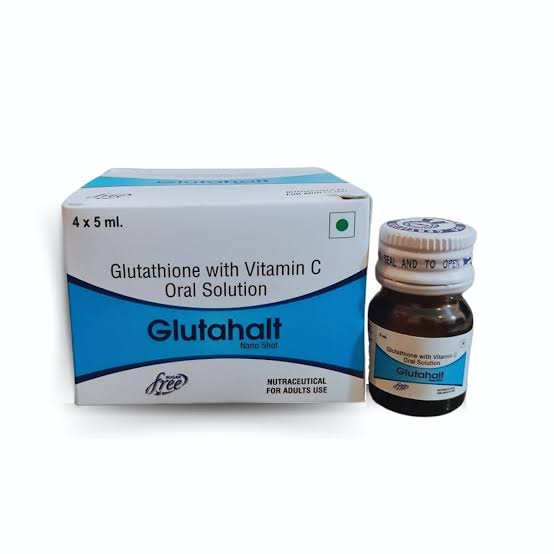 GLUREX C Nano Shots | Glutathione 500mcg + Vitamin C 100mg Oral Solution | Skin Brightening & Antioxidant Support | 5ml x 4 Shots