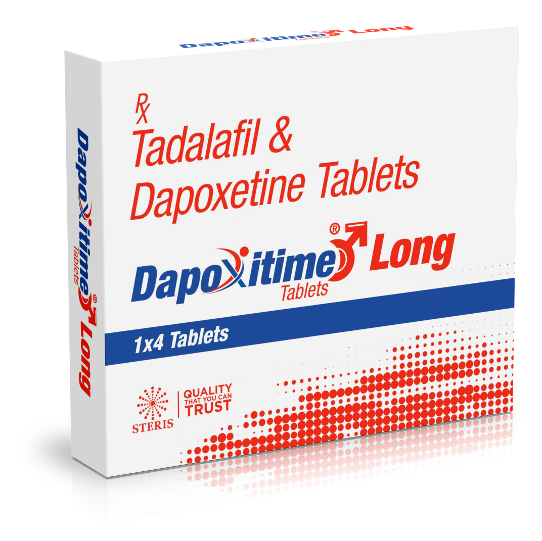 Tadalafil 10mg & Dapoxetine 30mg Tablets | Prescription Medicine for Erectile Dysfunction & Premature Ejaculation | 4 Tablets