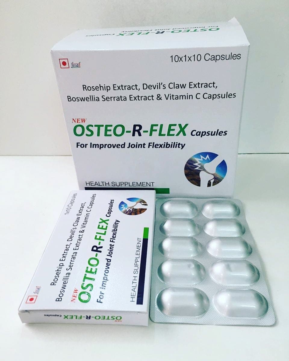 Jan Aushadhi Rosehip Extract 275mg, Devil's Claw Extract (20%) 100mg and Boswellia serrata Extract (65%) 307.5mg Capsules