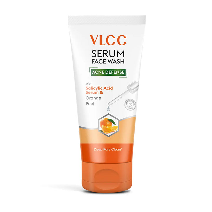 VLCC Acne Defense Serum Face Wash with Salicylic Acid Serum & Orange - 50ml