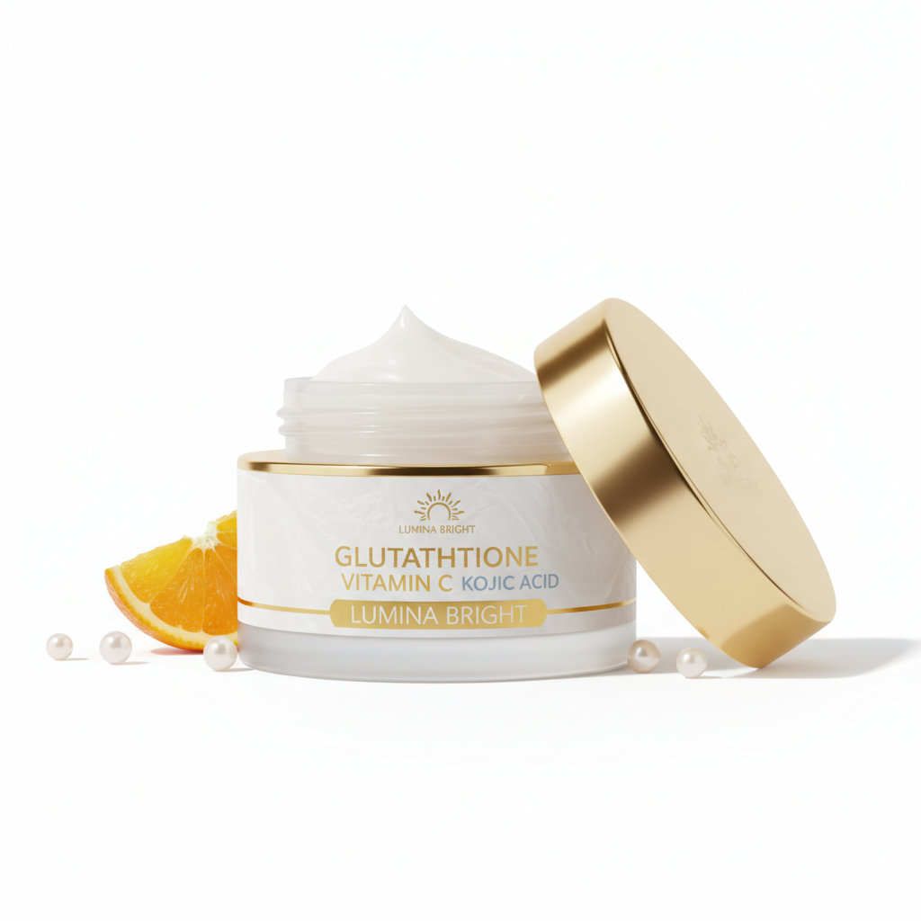 Skin Lightening Cream with Glutathione, Vitamin C & Kojic Acid (30g)