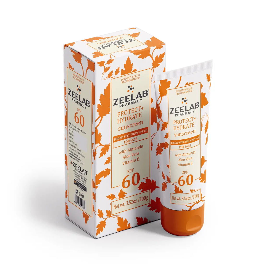 ZEELAB Sunscreen Lotion Protect + Hydrate SPF 60 & 30 | Broad Spectrum UVA/UVB Protection with Hydrating Formula | 100g