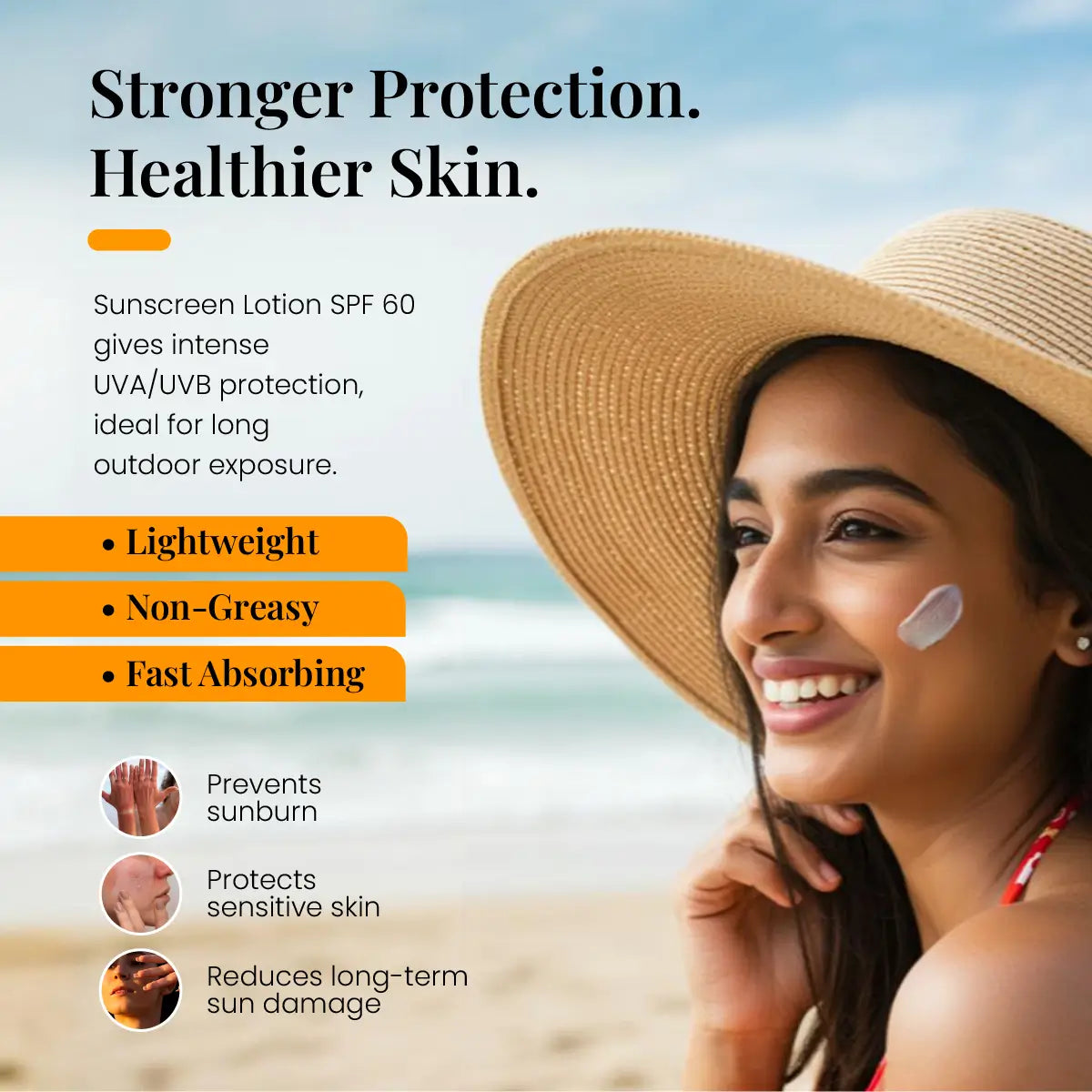 ZEELAB Sunscreen Lotion Protect + Hydrate SPF 60 & 30 | Broad Spectrum UVA/UVB Protection with Hydrating Formula | 100g