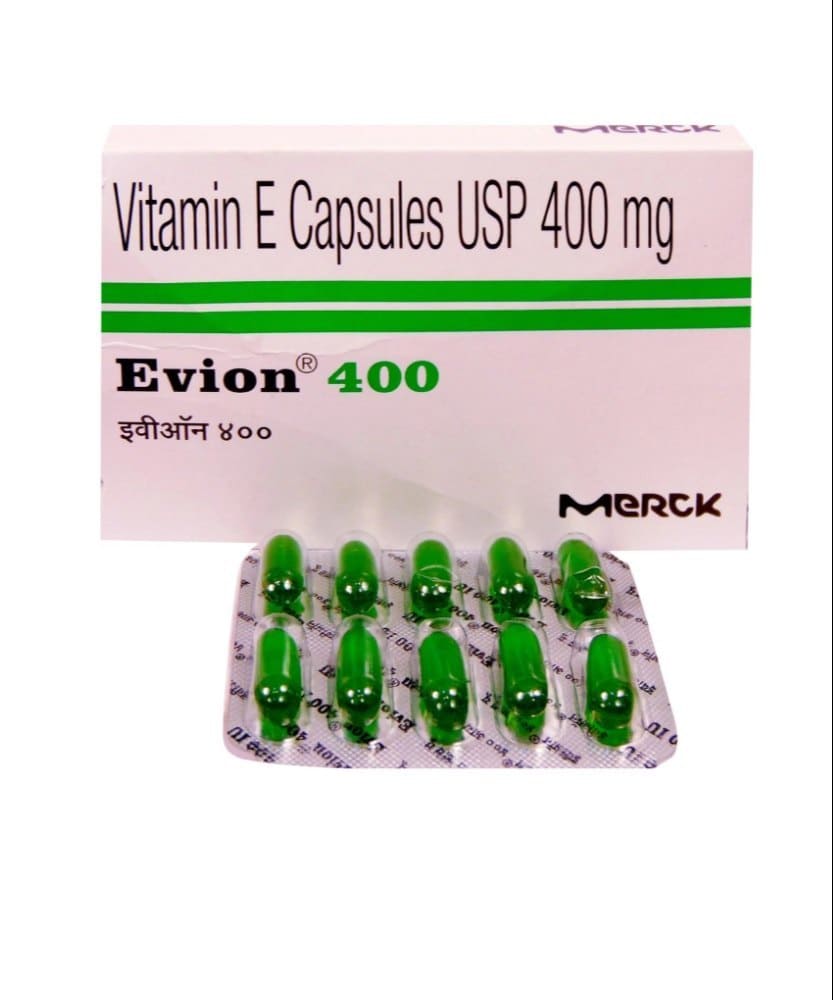 Jan Aushadhi Vitamin E 400mg Softgel Capsules | Antioxidant Supplement for Skin, Hair & Cellular Health | 10 Softgel Capsules