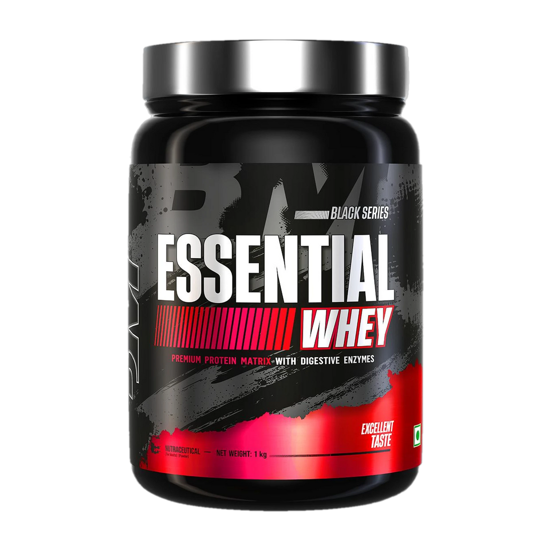 BIGMUSCLES NUTRITION Essential Whey Protein Powder | Whey Protein with Digestive Enzymes | 3rd Party Lab Tested | Rich Chocolate | 1kg | Premium Whey Protein Supplement