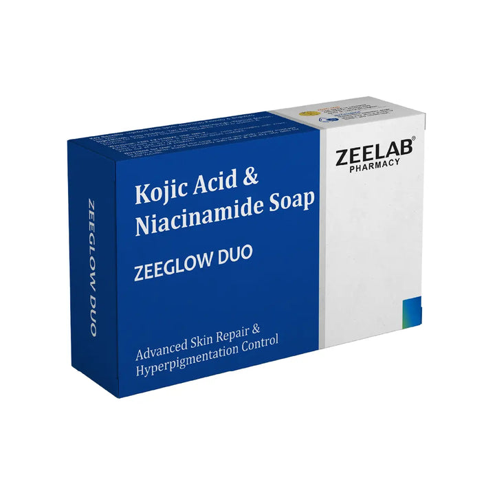 ZEELAB Kojic Acid & Niacinamide Soap | Skin Brightening, Tan Removal & Dark Spot Reduction Soap | 75g